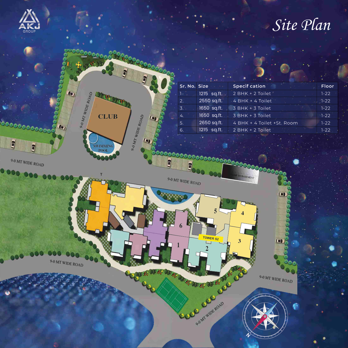 AKJ Flora Homez site plan, Ghaziabad